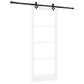 vidaXL Posuvné dvere ORKDAL 83 x 202 cm Biela a čierna