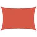 vidaXL Tieniaca plachta 160 g/m² tehlovočervená 5x6 m HDPE