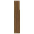 vidaXL Čelo postele so skrinkou hnedý dub 180x19x103,5 cm
