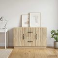vidaXL Servírovacia skriňa so zásuvkou Dub sonoma 89 x 34,5 x 57 cm