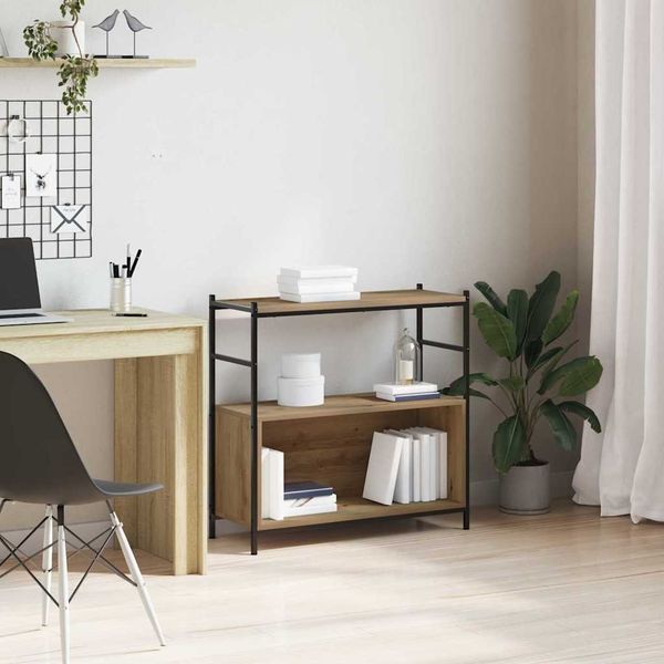 vidaXL Regál na knihy Remeselný dub 80 x 30 x 78,5 cm Kompozitné drevo