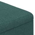 vidaXL Ottoman s Úložným Priestorom Tmavozelená 60 x 60 x 45 cm látka