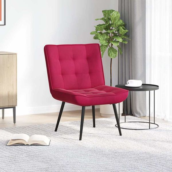 vidaXL Relaxačné kreslo Wine Red 64x74x84 cm Zamat