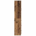 vidaXL Sada skríň 2 ks 33 x 34,5 x 87 cm Kompozitné drevo Staré drevo