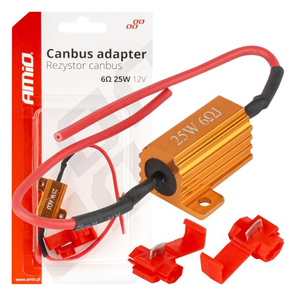 Rezistor pre LED žiarovky CANBUS 6? 25W AMiO-04092