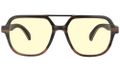 GUNNAR kancelářske/herní brýle HUMBOLDT EBONY * jantárová skla * BLF 65 * GUNNAR focus Brýle, kancelárské, herní, cerno-cervené obroucky, jantarová skla