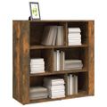 vidaXL Komoda dymový dub 80x30x80 cm spracované drevo