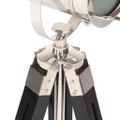 vidaXL Lampa na statíve čierna 69 cm mangovníkový masív