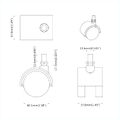 vidaXL Kolieska 2 ks Čierna 40,1 x 37,8 mm PP a železo