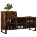 vidaXL Botník dymový dub 102x36x60 cm spracované drevo