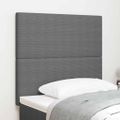 vidaXL LED hlavová doska Svetlosivá 80 cm Kordúrová tkanina