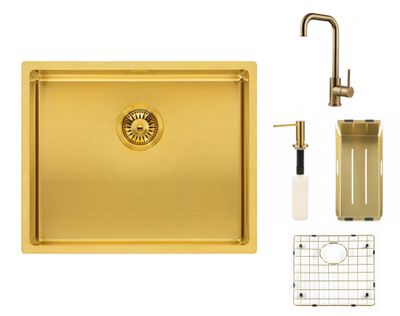 Reginox SET Miami 500 Gold + batéria Crystal + príslušenstvo Gold