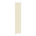 vidaXL Skladaná roleta krémová 40x200 cm šírka látky 39,4 cm polyester