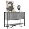 vidaXL Konzolový stolík sivý sonoma 100x35x74,5 cm kompozitné drevo