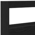 vidaXL Skrinka na čelo postele s LED čierna dub 100x17x102 cm