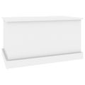 vidaXL Úložný box lesklý biely 70x40x38 cm spracované drevo