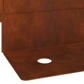 vidaXL Obrubník trávnika 30 ks 102 x 4 x 4 cm Oceľ Hrdzavý