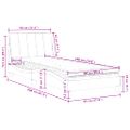 vidaXL Posteľ s matracom Hanko modrý 90x190 cm zamat