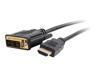 HDMI na DVI-D adaptérový kábel - 1080p - M/M - Adaptérový kábel - DVI-D so zástrčkami (samec) do HDMI so zástrčkami (samec) - 2 m - tienený - čierna