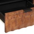 vidaXL TV skrinka s dverami Drevité hnedé dokončenie 105 x 33 x 46 cm