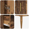 vidaXL Highboard Staré drevo 69,5 x 34 x 180 cm Kompozitné drevo