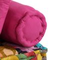 vidaXL 2-miestna modulárna taburetka, patchwork, látka