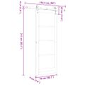 vidaXL Posuvné dvere ORKDAL Prírodná 78 x 211 cm