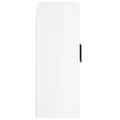 vidaXL Nástenné skrinky 2 ks lesklé biele kompozitné drevo