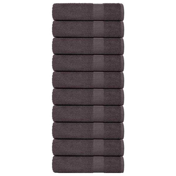 vidaXL Osušky do kúpeľne FROGN 10 ks antracitové 100x150 cm 360 g/m²