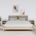 vidaXL Nočné stolíky 2 ks biele 40x34x45 cm borovicový masív