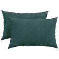 vidaXL Vankúše na pohovku 2 pcs Tmavozelená 60 x 40 cm
