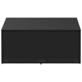 vidaXL Záhradný úložný box čierny 110x50x58 cm polyratan
