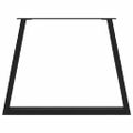 vidaXL Nohy k jedálenskému stolu v tvare V, 2 ks, čierne, 100 x (72-73,3) cm, oceľ