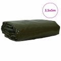 vidaXL Tarpaulin 650g / m² Olivovo zelená 3,5 x 5 m