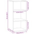vidaXL Komoda biela 45x41x93 cm spracované drevo