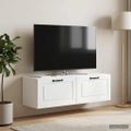 vidaXL Nástenná TV skrinka Biela 98 x 31 x 30 cm Kompozitné drevo