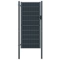 vidaXL Plotová brána PVC a oceľ 100x204 cm antracitová
