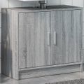 vidaXL Skrinka pod umývadlo sivá sonoma 63x29x55 cm spracované drevo
