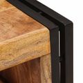 vidaXL Regál na víno Hnedá 100 x 45 x 33 cm Masívne hrubé mango drevo