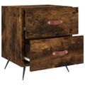 vidaXL Nočné stolíky 2 ks dymový dub 40x35x47,5 cm kompozitné drevo