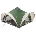 vidaXL Tipi stan so strechou Zelená Pre 18 osôb Polyester a oceľ