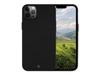Zadný kryt pre mobilný telefón - silikón, recyklovaný plast - nočná čerň - pre Apple iPhone 12, 12 Pro