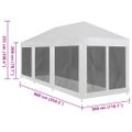 vidaXL Párty stan s 8 sieťkovanými bočnými stenami 9x3 m