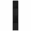 vidaXL Zostava TV skriniek 60 x 24 x 125,5 cm Čierna Kompozitné drevo