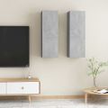 vidaXL TV skrinky 2 ks, betónovo sivé 30,5x30x90 cm, kompozitné drevo