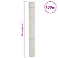 vidaXL Membrána proti burine biela 1x100 m PP