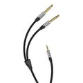 Audio kábel mini jack 3,5 mm na 2x jack 6,35 mm samec Vention BARHL 10 m