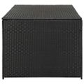 vidaXL Záhradný úložný box čierny 180x90x70 cm polyratanový