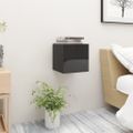 vidaXL Nočné stolíky 2 ks vysokolesklé čierne 30,5x30x30 cm drevotrieska