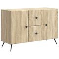 vidaXL Servírovacia skriňa so zásuvkou Dub sonoma 89 x 34,5 x 60 cm